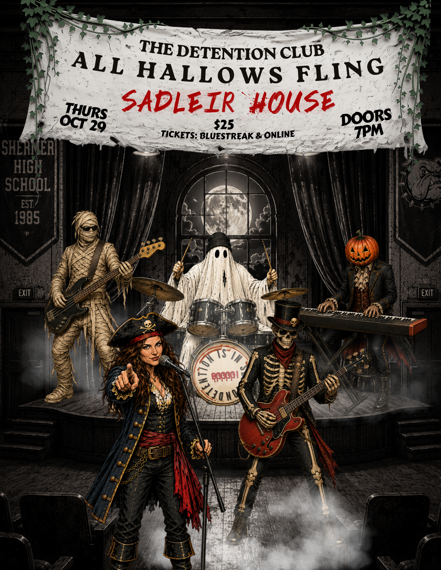 The Detention Club: All Hallows Fling — official poster
