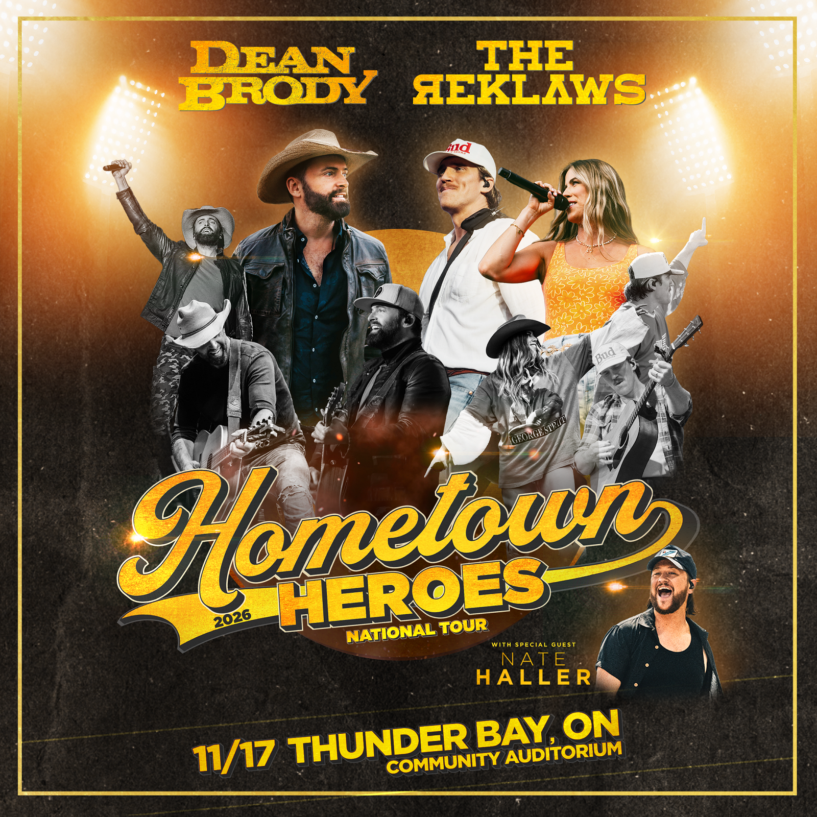 Dean Brody & The Reklaws with Nate Haller official promotional image