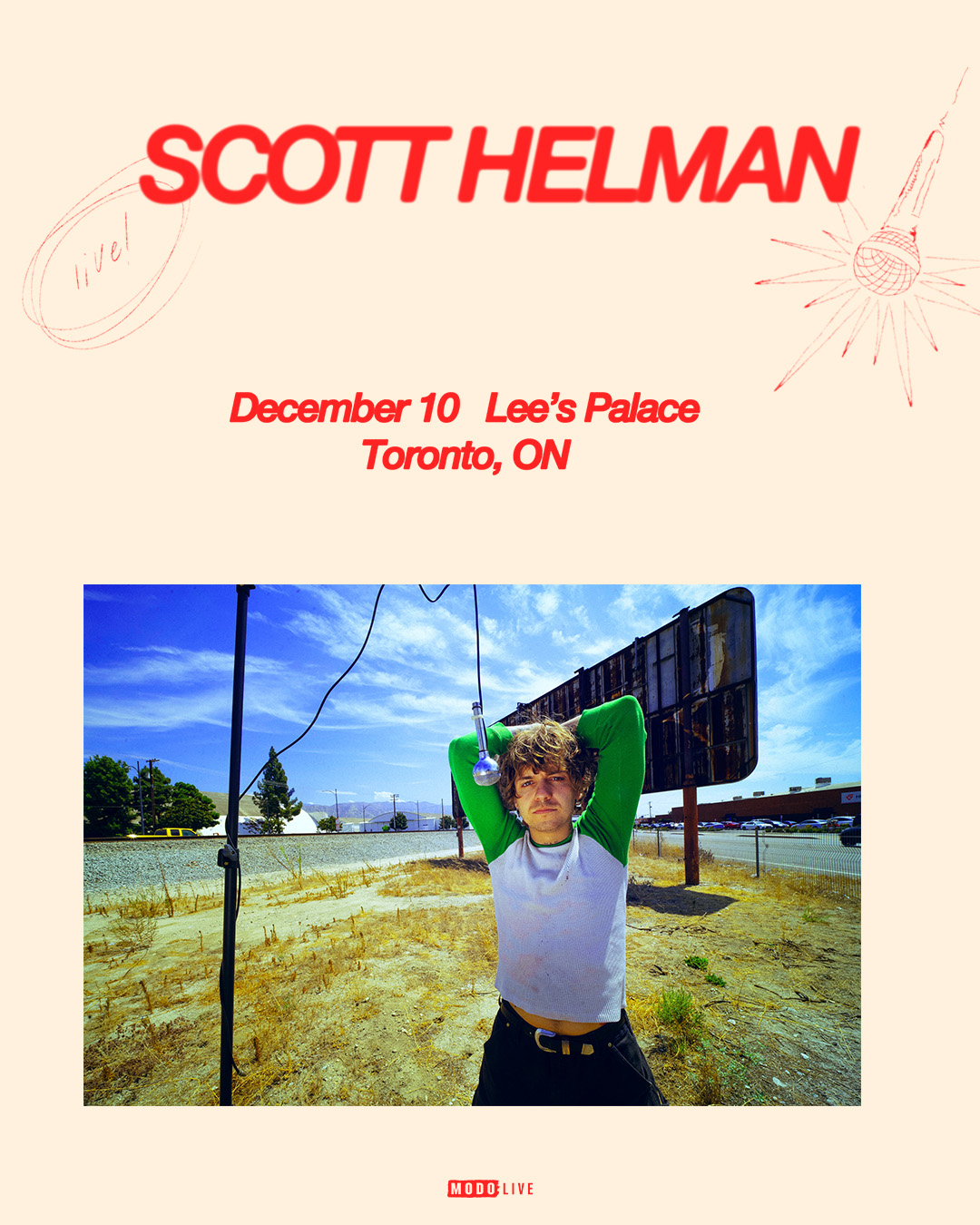 Official event poster for Scott Helman *SOLD OUT*