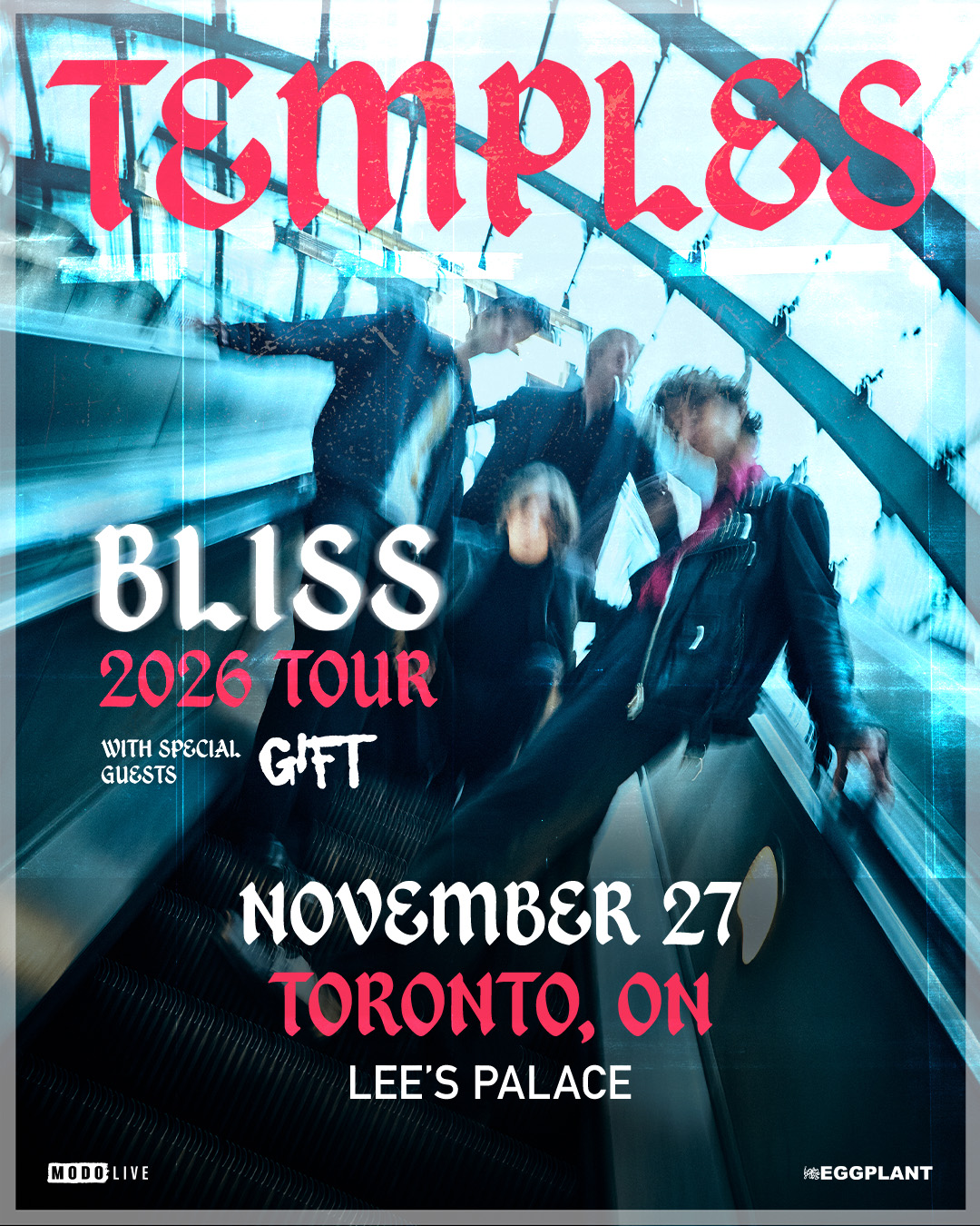 Official event poster for Temples w/ GIFT