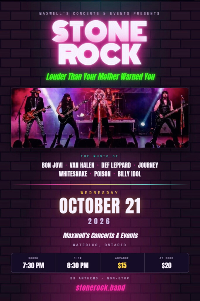 Stone Rock – Turn Back the Clock — official venue promotional poster
