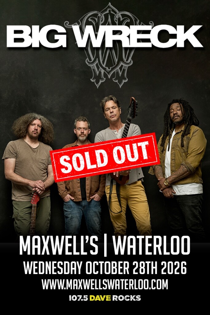 Big Wreck — official venue promotional poster