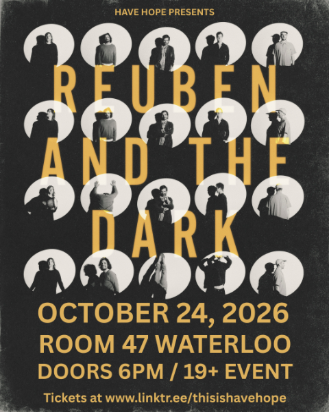 Reuben and the Dark October 24, 2026 at Room 47 Waterloo concert poster